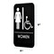Alpine Industries Womens Braille Handicapped Restroom Sign, Black/White, ADA Compliant, 6x9, PK10 ALPSGN-6-10pk - alternate 4